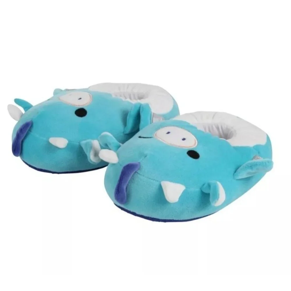 Squishmallow Tatiana the Dragon Ultra Soft Indoor Kids Slippers, Size 11/12‎